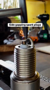More spark or more problems? Side gapping spark plugs is sparking a huge debate in the garage world.🙂 #sidegapping #sparkplugs #ngk #mechanic #automotive #fblifestyle #highlightsシ゚ #Teambelbros | Team Belbros