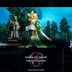 Leafa will take you higher!🗡️⬆️✨ She's swift as a butterfly, zooming your way! #SAOFD | Sword Art Online Video Games