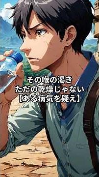 その喉の渇き,ただの乾燥じゃない【ある病気を疑え】1分であなたの脳内情報をアップデートします。