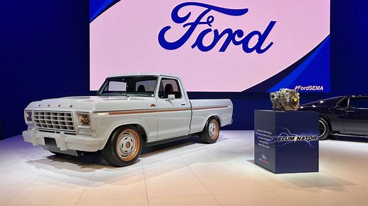 See Ford F-100 Eluminator And Its Mach-E Crate Motor At 2021 SEMA