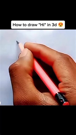 How to Draw 'Hi' in 3D