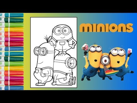 Coloring Minions from Despicable Me 4!