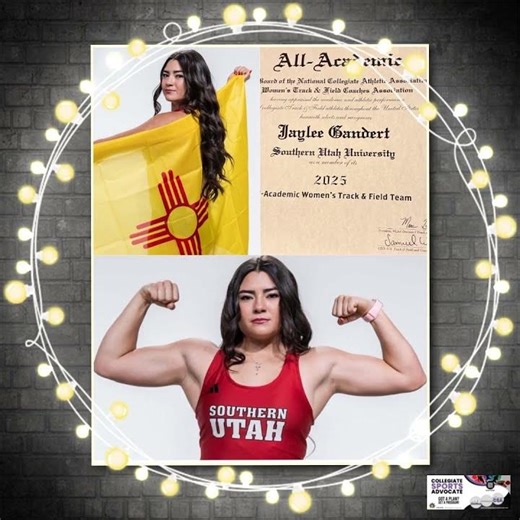 Jaylee Gandert earns \n\nAll American Academic \n\nWomen’s Track n Field \n\nSouthern Utah University