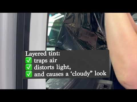 Dealership Tint Fail: Why Layered Window Film Causes Haze & Eye Strain