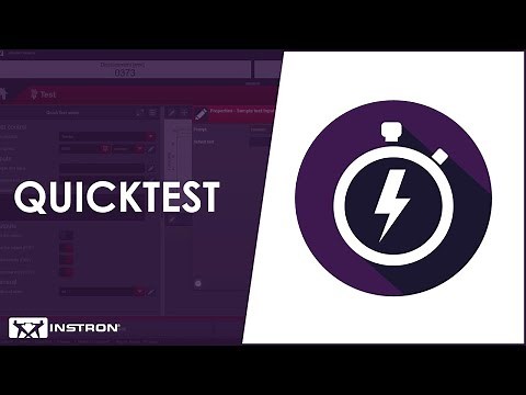 QuickTest in Bluehill® Universal