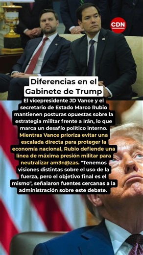 Choque entre Marco Rubio y JD Vance #shorts