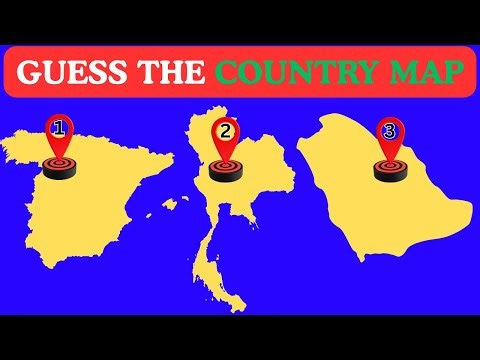 Guess the Countries with Map 90% Can’t Solve! 🌎😱