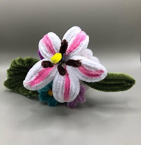 Pink Flower Bottle Decoration - Etsy