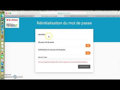 récupération mot de passe et identifiant ENT