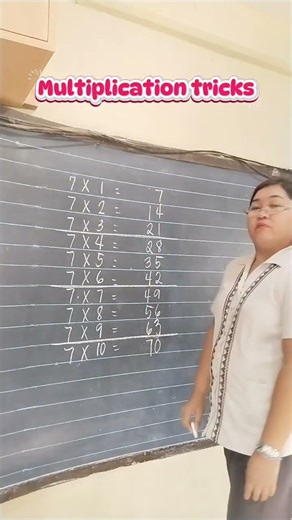 Multiplication tricks Table 7 #math #education