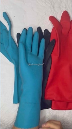 🔵 Blue ⚫ Black 🔴 Red Rubber Gloves ASMR — Which Sounds Best? 👀
