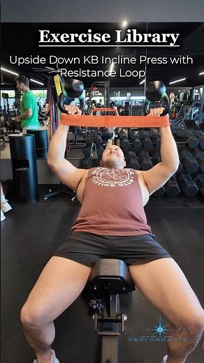 Upside Down KB Incline Press with Resistance Loop l KINOVA Performace Exercise Library