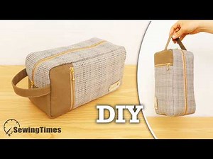 DIY Canvas Dopp Kit | How to make a Travel Toiletry Bag