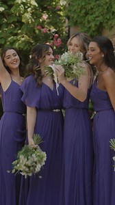Looking pretty in purple 💜 Discover our full bridesmaid range in sizes 4-22: https://www.wed2b.com/bridesmaids | wed2b