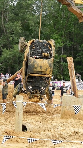 That CanAm centered a little to much #canam #canamoffroad #bountycourse #mud #muddin #sendit #rollover #mctwist | MudShots