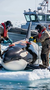 9M views · 10K reactions | Orca Rescued From Oil Spill! #Rescue #animals #Wildlife | The Vu Videos | Facebook