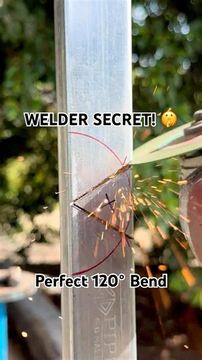 Why Pro Welders Use a String for 120° Angles! 🤯 #shorts #welding #fabrication