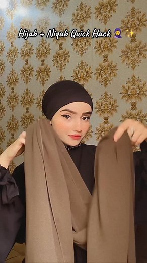 261K views · 25K reactions | Here’s a Very Quick Hijab + Niqab Hack...