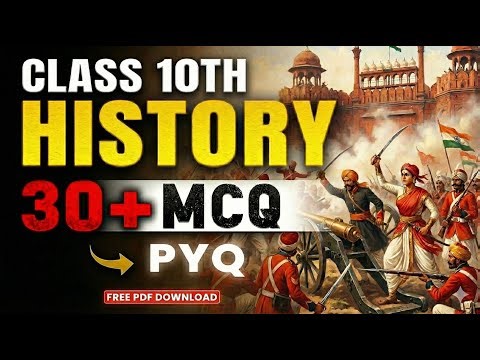 Class 10 History: Top 30 MCQs | Board Exam 2026 Mein Yahi Aayega 🔥 10th sst impotant question