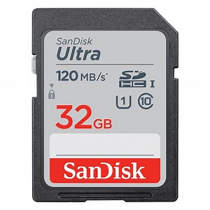 SanDisk Ultra 32GB SDHC UHS-I Class 10 U1 Memory Card - 120MB/s