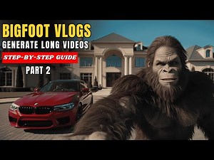 How to Create viral Bigfoot long Vlogs with AI | Generate with Ai for free | Full tutorial