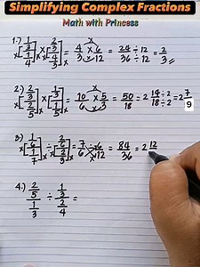 89 reactions · 18 shares | Math Review: Simplifying Complex Fractions #math #mathematics #mathreview | Math with Princess | Facebook