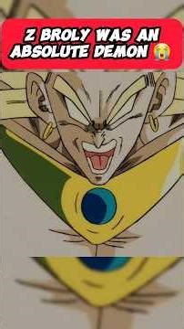 Z Broly was a DEMON! | DBZ Broly #shorts #dragonball #broly