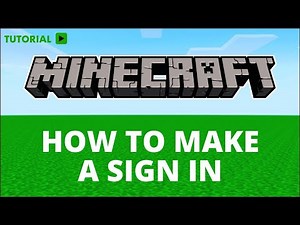 How to make a sign in Minecraft