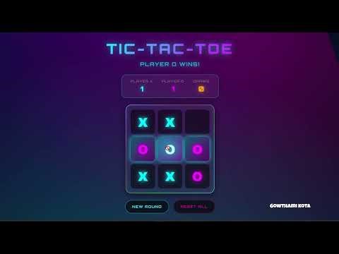 🎮Tic Tac Toe (Responsive) Game | HTML CSS JavaScript Project Demo