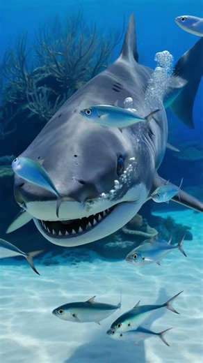 Duskjaw Reef Shark – Powerful Ocean Predator Cruising the Coral Reef