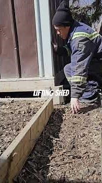 Jacking up Shed #diy