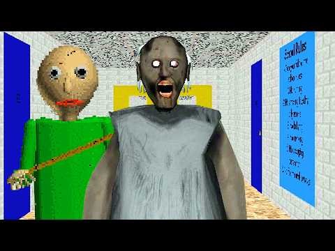 Granny helps Baldi.