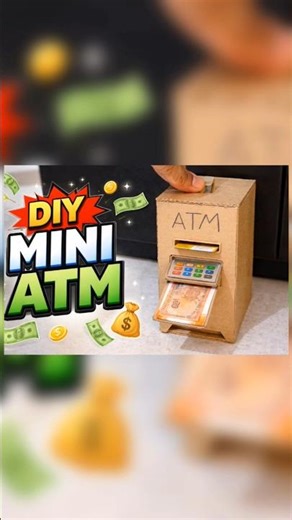 How to Make Mini ATM Machine at Home 💳 | Easy DIY Cardboard ATM
