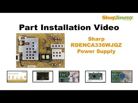 LCD TV REPAIR TV WILL NOT TURN ON - Sharp TV Power Supply Board Replacement Models LC-46 LC-52 LC-C
