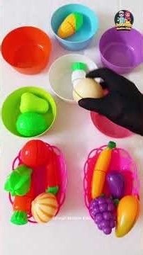 Learn Colors and Names with Toy Fruit & Vegetable Sorting! 🌈🍎🥕 Fun Educational Play for Kids