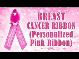 Breast Cancer Ribbon - Pink Cancer Awareness Ribbon