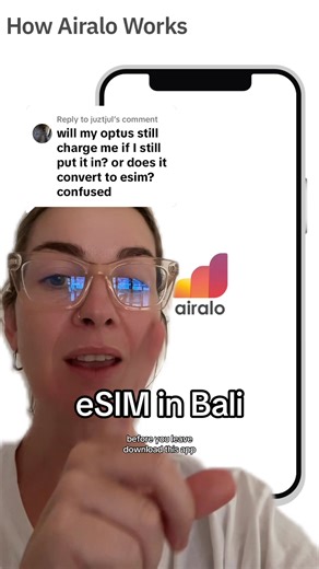 Planning a trip to Bali? Wondering how to stay connected without the hassle of swapping SIM cards? An eSIM is the easiest way to get instant data as soon as you land, and we personally use Airalo whenever we travel! No need to find a SIM card shop or deal with activation delays—just set it up before you go, and you’re online the moment you arrive. Here’s how it works: 1️⃣ Download the Airalo app 2️⃣ Purchase a Bali/Indonesia eSIM 3️⃣ Activate it before you land 4️⃣ Enjoy hassle-free data through