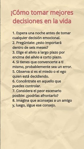 ¡Cómo tomar mejores decisiones en la vida #decisionmaking#psychology#mindset#selfimprovement
