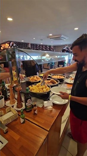 The biggest fear is missing breakfast at the hotel. #shorts #hotel #resort