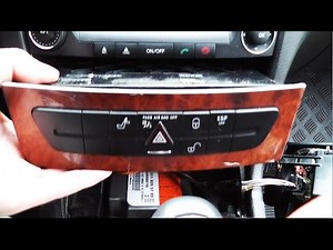 How to remove the Comand on Mercedes W211, W219, CLS / Removing the standard car radio Mercedes W211