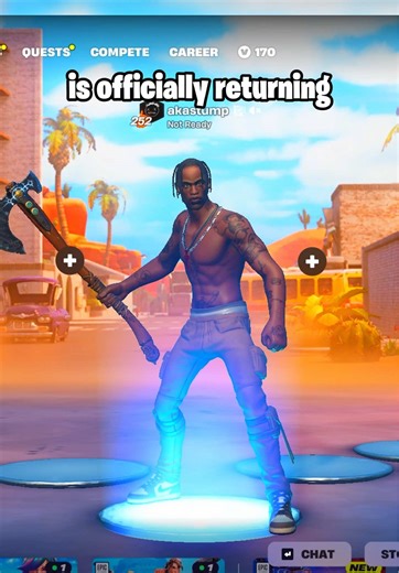 Travis Scott Returns to Fortnite on April 20th