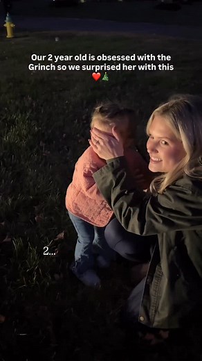 1.8M views · 51K reactions | If you think Christmas is special when you’re a child, just wait until you’re a parent 凉 #christmas #grinch #toddler #family #memory #happy #special #reaction #baby #parents #sweet #surprise | Katie Bates | Facebook