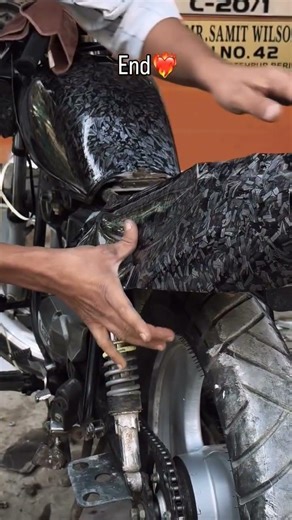 Splendor bike wrapping modify 🔥🦅 #shorts #splendor #bike #modified #lighting #look #trending #viral