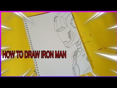 How to draw iron man | step by step outline tutorial
