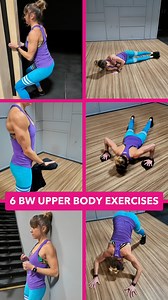 You can get in a killer workout no matter where you are using just your own bodyweight! Here are 6 amazing upper body moves to target your back, chest, shoulders, arms and even abs! I love using these 6 moves as a circuit. But instead of for reps, I do them for time! Spend 1 minute per move and move from exercise to exercise. Rest 1 minute between rounds and complete 4-6 rounds through! | Redefining Strength