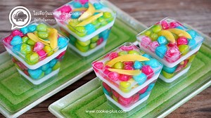 444K views · 5K shares | วุ้นกะทิทับทิมกรอบ สีสันสวยสดใส...