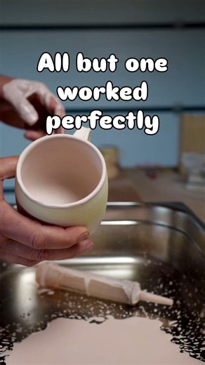 the pour in pour out method is doable #pottery #ceramics #craft #invention
