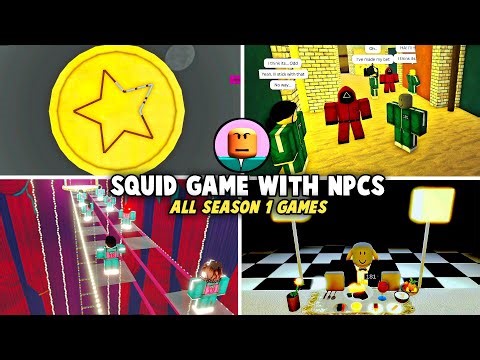 🦑Squid Game with NPCs - SEASON 1 (Full Walkthrough) - Roblox
