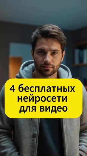 4 бесплатных нейросети для видео #нейросетидляконтента #нейронки #нейросети #нейронка