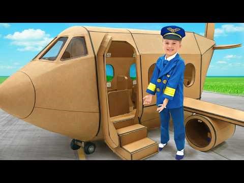Mike becomes a pilot and saves his friends - the best story for kids